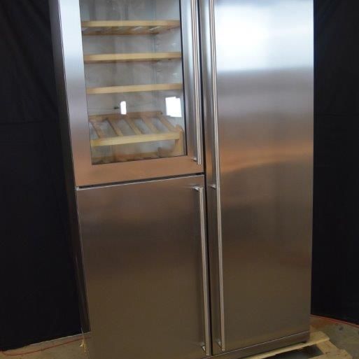 Stainless steel fridge / freezer 109cm Smeg RF354RX & WF354LX