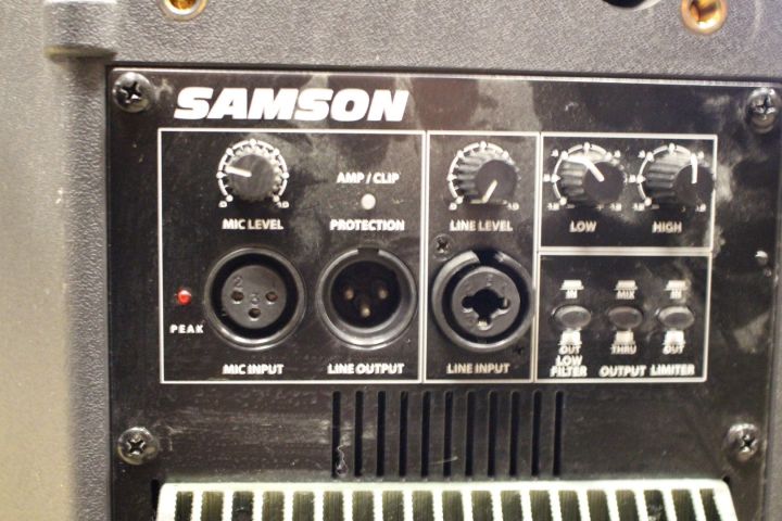 497875-5 Active speaker, Samson, dB500a, 2 pcs, (1 is defective)