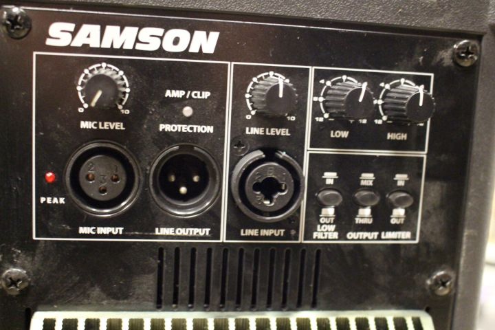 497875-7 Active speaker, Samson, dB500a, 2 pcs, (1 is defective)