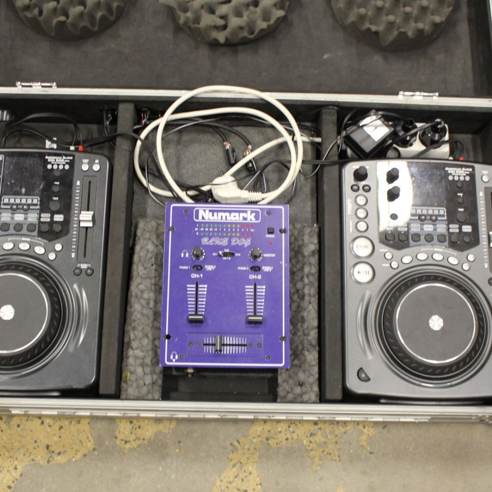 CD bench, Numark Blue dog, American Audio CDI500, 2 pcs | PS Auction