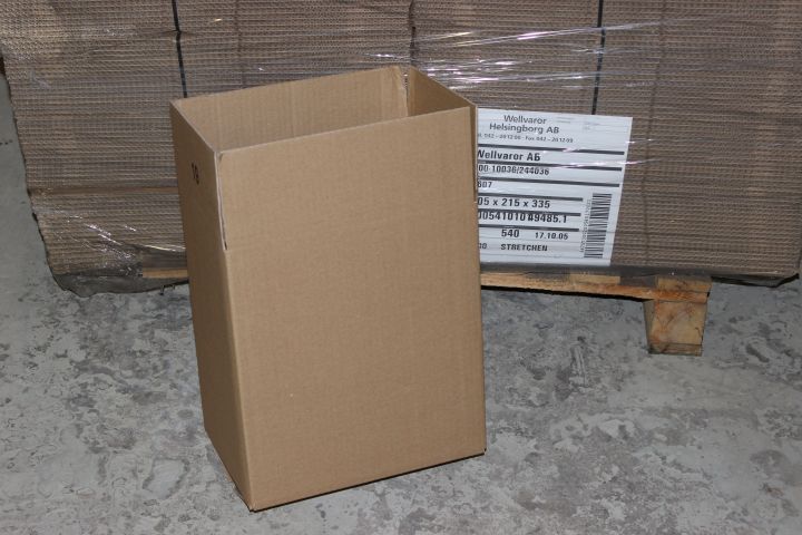 502304-3 3 pallet corrugated cardboard boxes