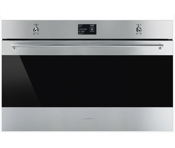 502705-1 Multifunction oven with pyrolysis 90 cm Smeg SFP9395X - New cover for mounting included