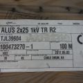509122-3 Cable, Alus 2x25 1kV TR R2, about 100m