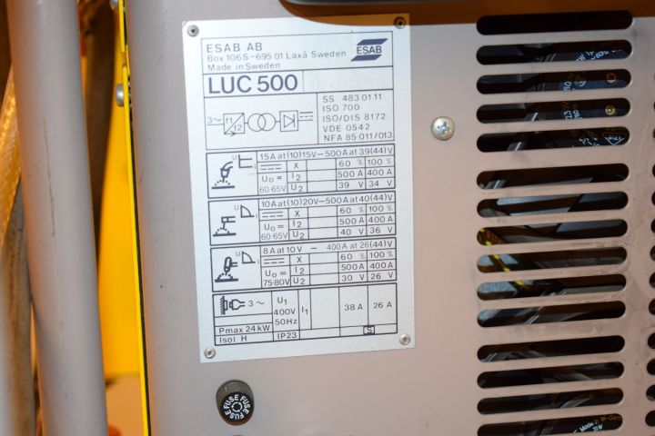 420433-6 Migsvets water-cooled ESAB LUC 500