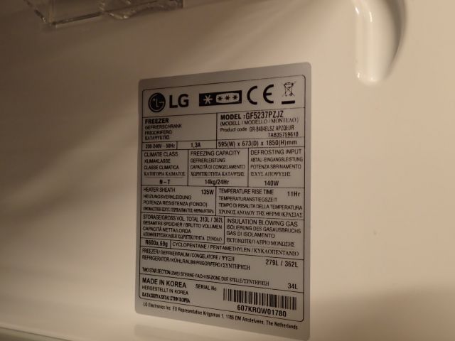 398003-6 Freezer LG
