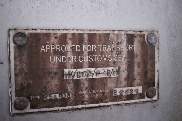 511747-5 20 foot aluminum container