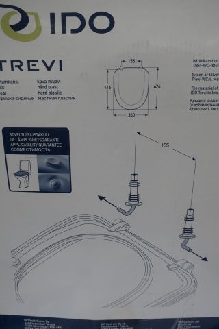 515088-3 3 stool seats IDO Trevi white