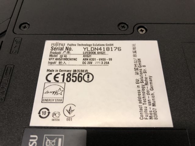 522141-3 Laptop - Fujitsu Lifebook A531