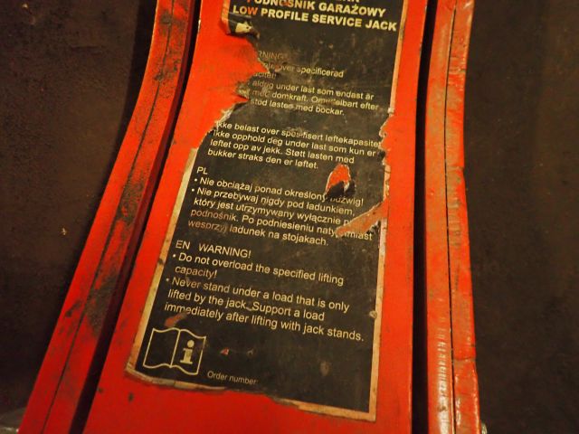 398140-2 Big red verkstadsdomkraft samt mekpall