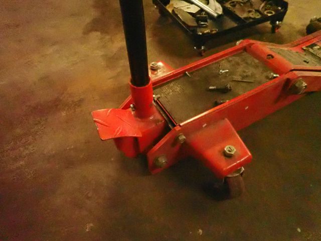 398140-4 Big red verkstadsdomkraft samt mekpall