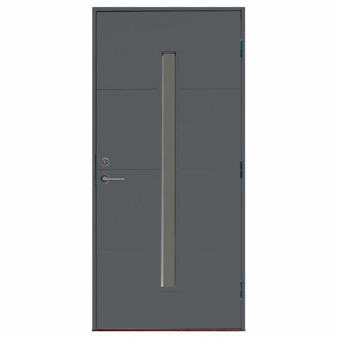 524760-1 Outer door Sveadörren Åre Gray WxH: 100x210 cm, left-handed (scratch mark)