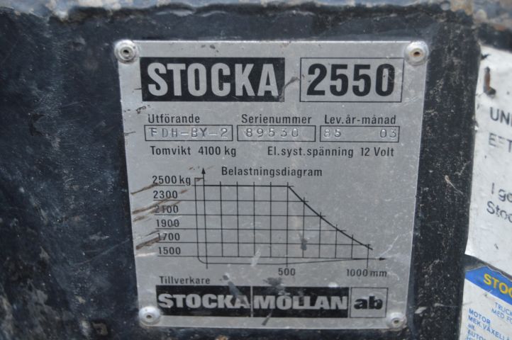 527367-2 Truck Stocka 2550 -85