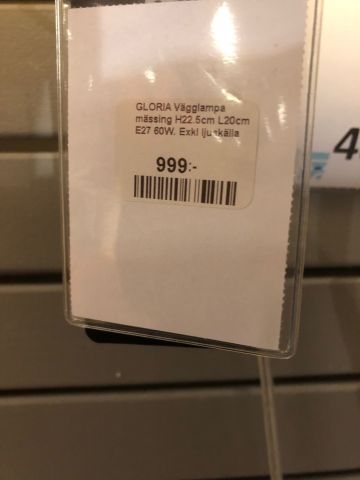 480822-2 Wall lamp, Gloria