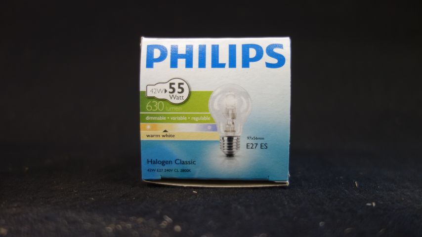 527274-5 16 pc Philips Halogen Classic 42W E27 240V CL 2800k - Free shipping