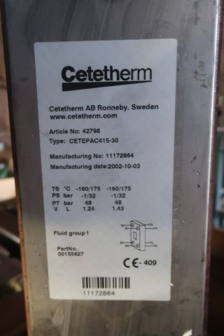 516405-4 Flat heat exchanger, Cetetherm, 10pcs