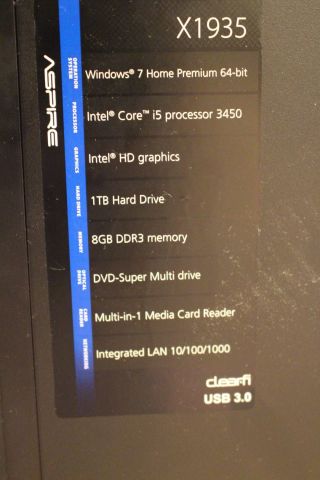 530411-9 TV Panasonic, TX-P50C3E, DVD, Computer Acer Aspire X1935