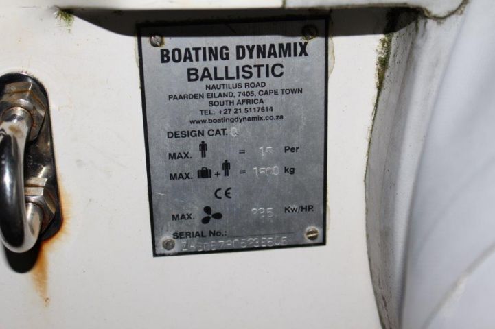 518357-9 Ribbed Ballistic -06 Evinrude G2 Motor incl. TK-Trailer BT2000