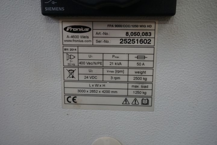 536421-10 Cladding machine Fronius