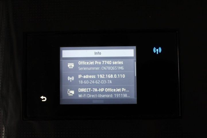 518106-8 Printer HP 7740