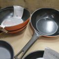 537232-6 Assortment of frying pans Tefal and OBH Nordica mm