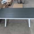 516770-2 Outside table, Brafab Leone X-leg, 200x100cm, white / gray