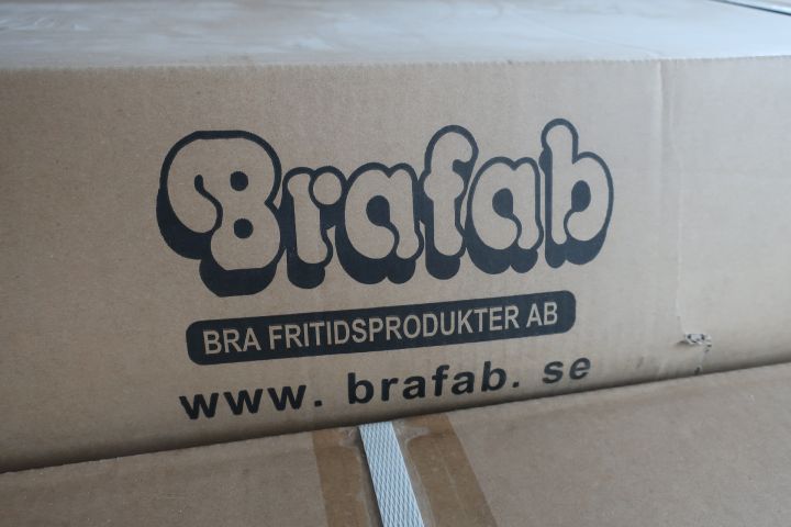 516897-3 Parasol, Brafab Linz, 3m, white / gray