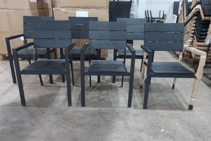 537833-1 6 chairs, Da´core AintWood, black