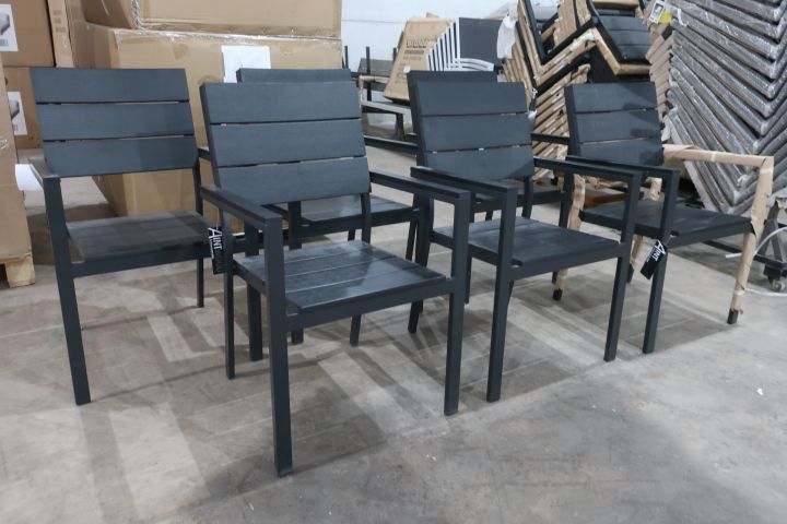 537833-3 6 chairs, Da´core AintWood, black