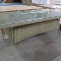 516790-1 Outboard Jacky, 200x100cm, artificial rattan / glass