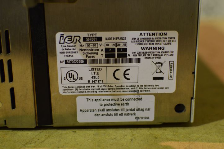 542731-6 IER 567 Ticket/Boarding Pass Thermal Printer