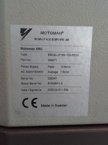 514031-6 Industrial Robot Motoman UP165
