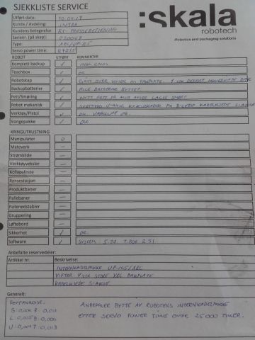 514031-7 Industrial Robot Motoman UP165
