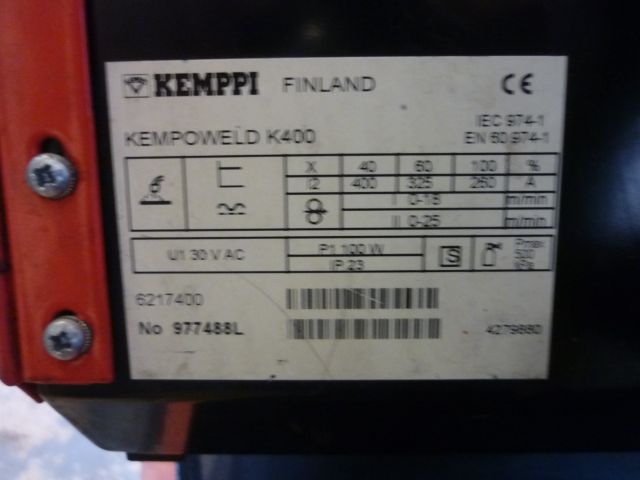 531673-5 MIG welding Kemppi Kempoweld 3200