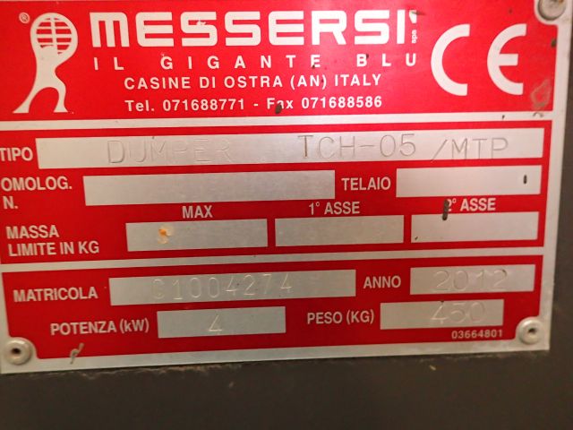 540013-10 Self loading dumper Messersi TCH-05
