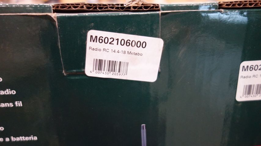 552100-3 Battery powered Radio, Metabo RC 14.4-18