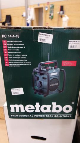 552100-2 Battery powered Radio, Metabo RC 14.4-18