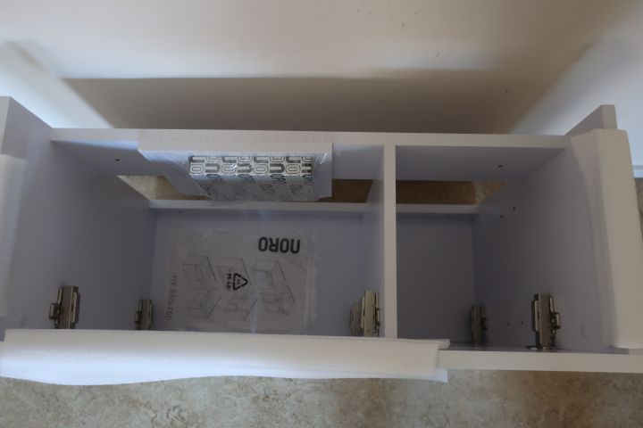 554182-5 5 chest of drawers with wash basin, Noro Fix 750, hay