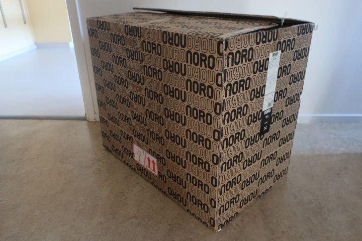 554182-9 5 chest of drawers with wash basin, Noro Fix 750, hay