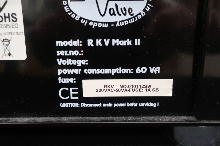 547056-9 Tube amplifier Audio Valve RKV Mark II