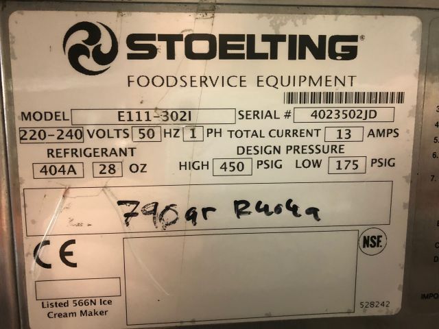 554861-5 Freshly baked soft ice cream machine Stoelting, bench model