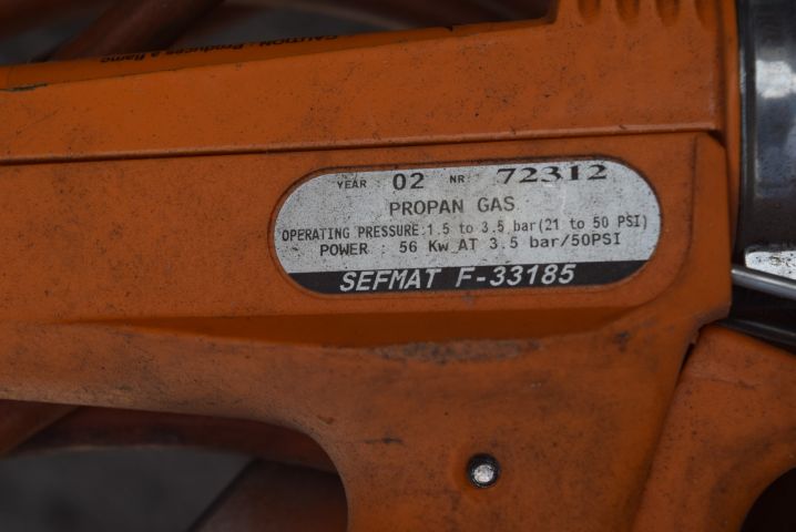 518859-7 Gas burner with nozzle & cart