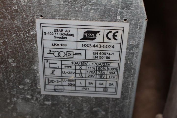 437248-9 Mig welding ESAB LKA180