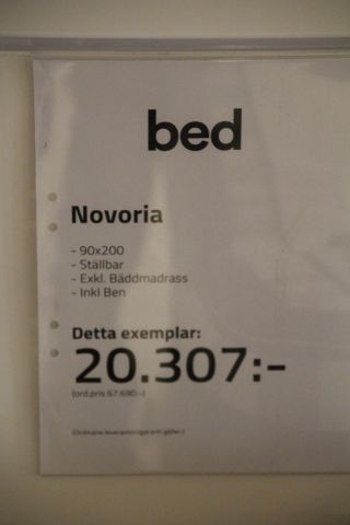 553165-6 Ställbar säng Hästens Novoria 90x200cm