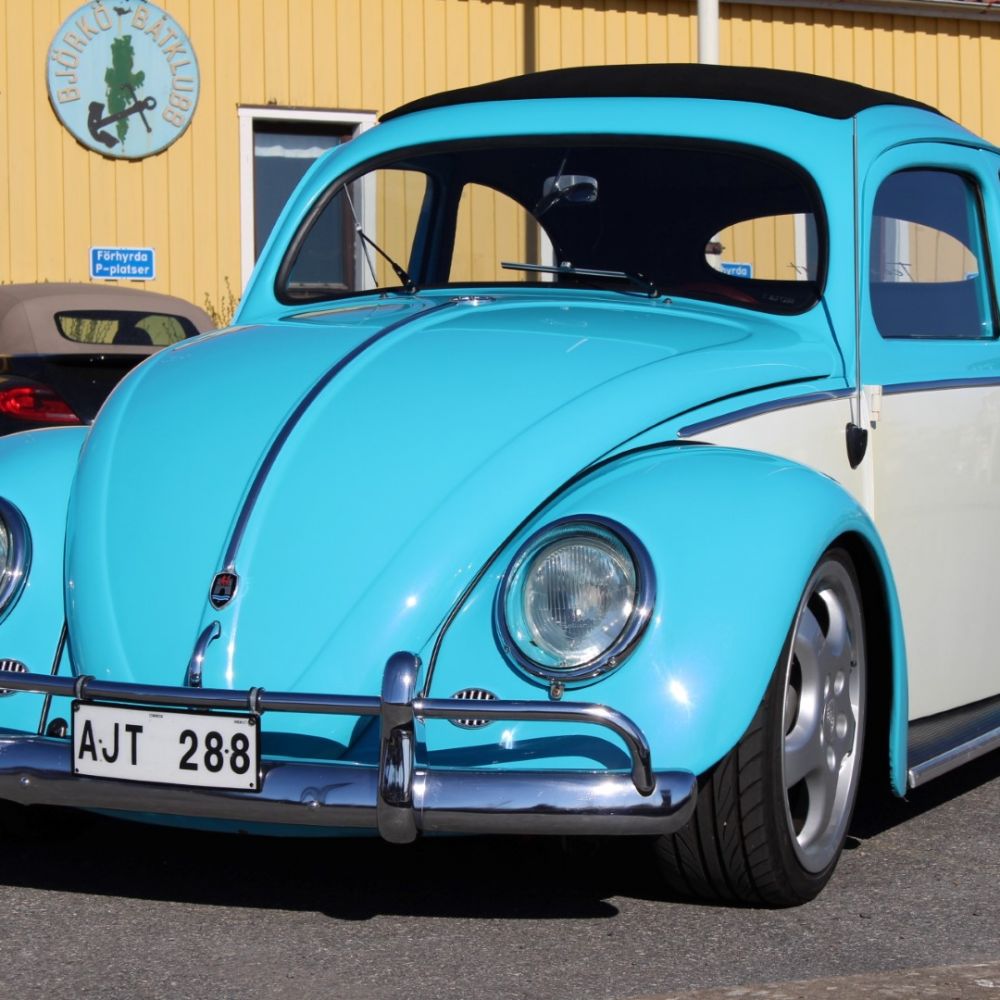 563785-1 VW 1200 "Bubbla" -1957 (oval, soltak, 1600-motor, dubbla weber m.m.)