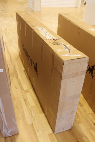 558740-1 Plush bed, Hästens, Novoria SF, 90x210, Blue ck