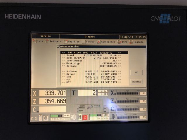 457864-68 CNC lathe Gildemeister CTX -400 Twin -01