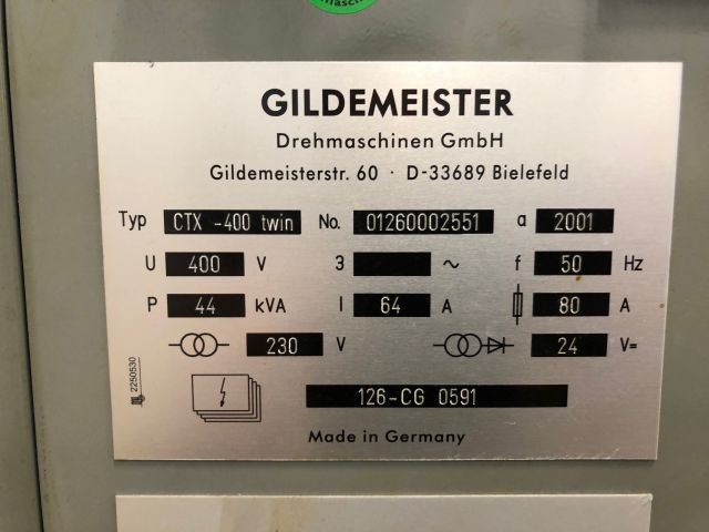 457864-75 CNC lathe Gildemeister CTX -400 Twin -01