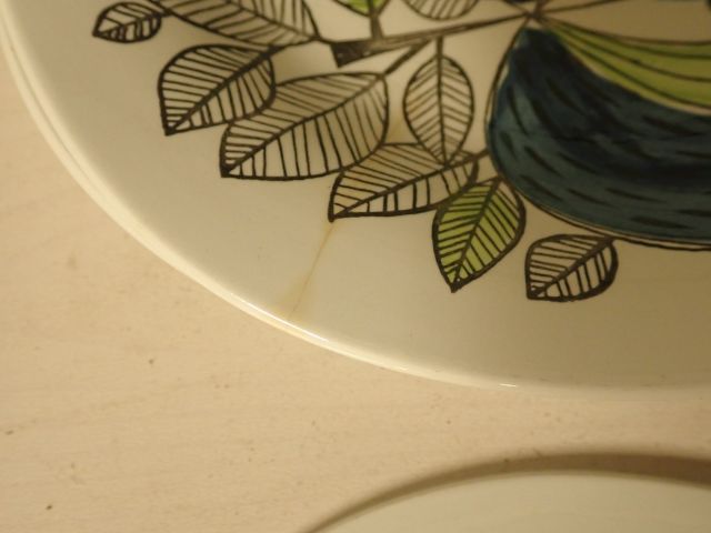 466841-8 Older tube beach porcelain 15 parts.