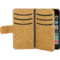567988-3 about 30 pcs HoldIt Wallet For iPhone 5/5S/SE, 7 compartments, Yellow/Zebra Lining - Free shipping