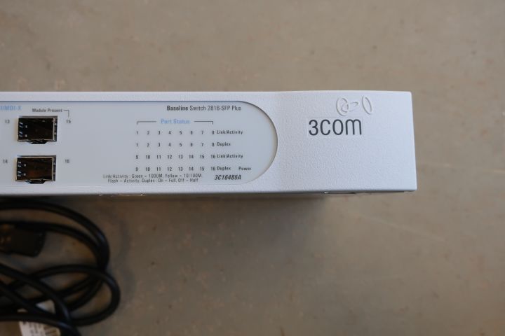 538500-10 Switch, 3COM Baseline 2816 SFP Plus